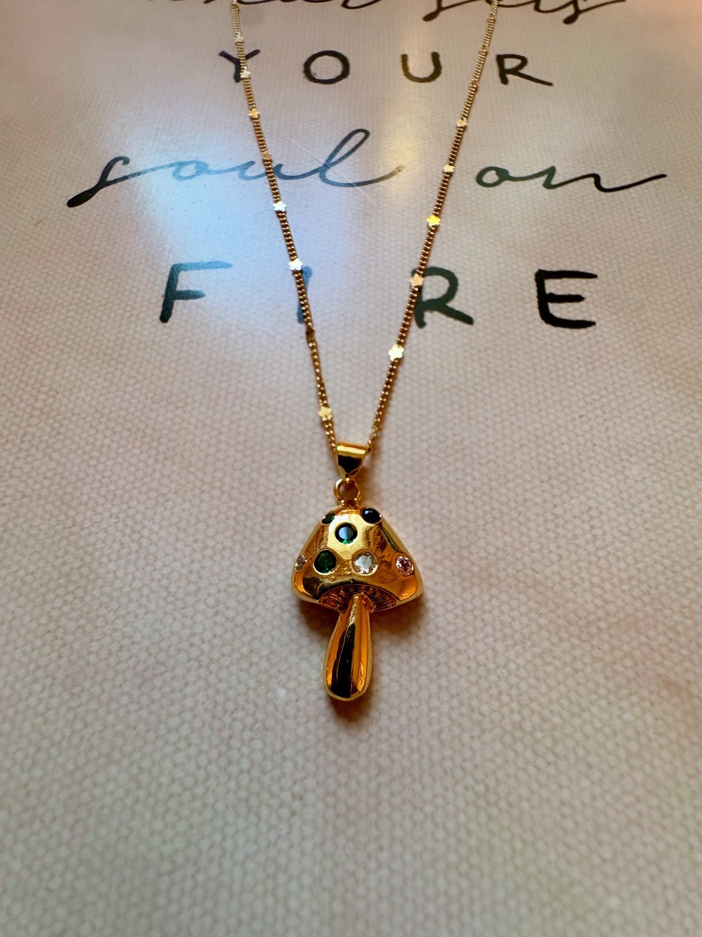 Collar honguito multicolor