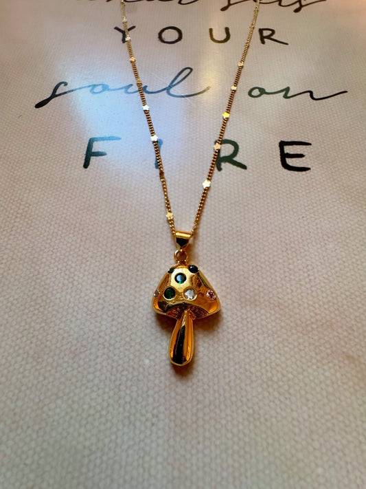 Collar honguito multicolor