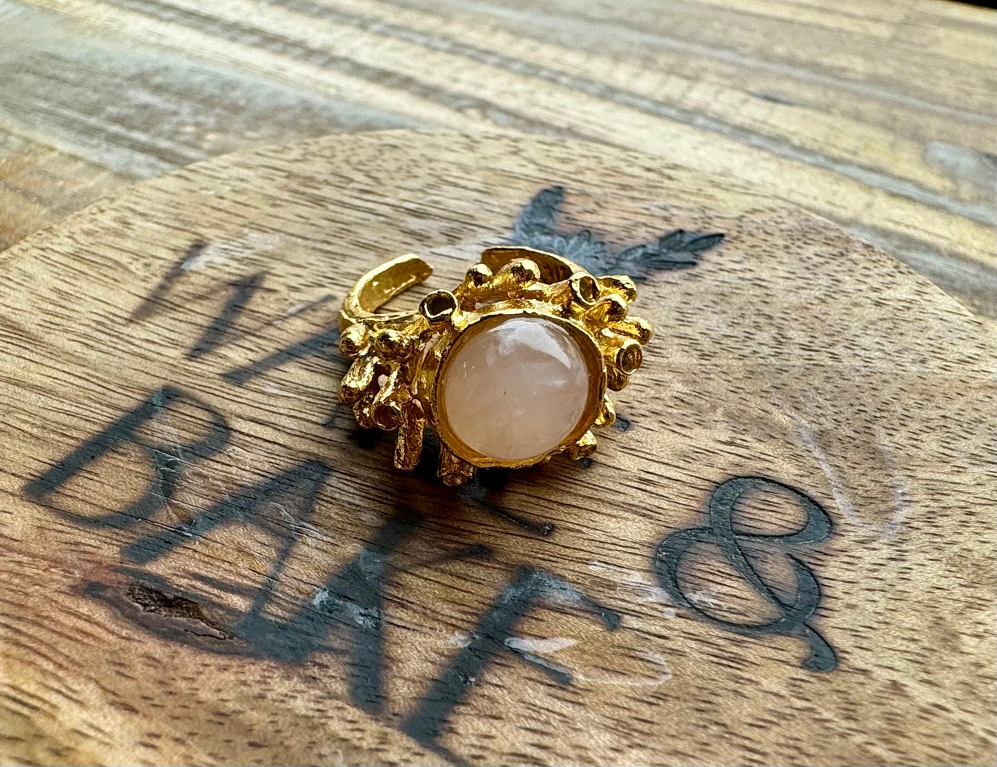 Anillo ajustable dorado