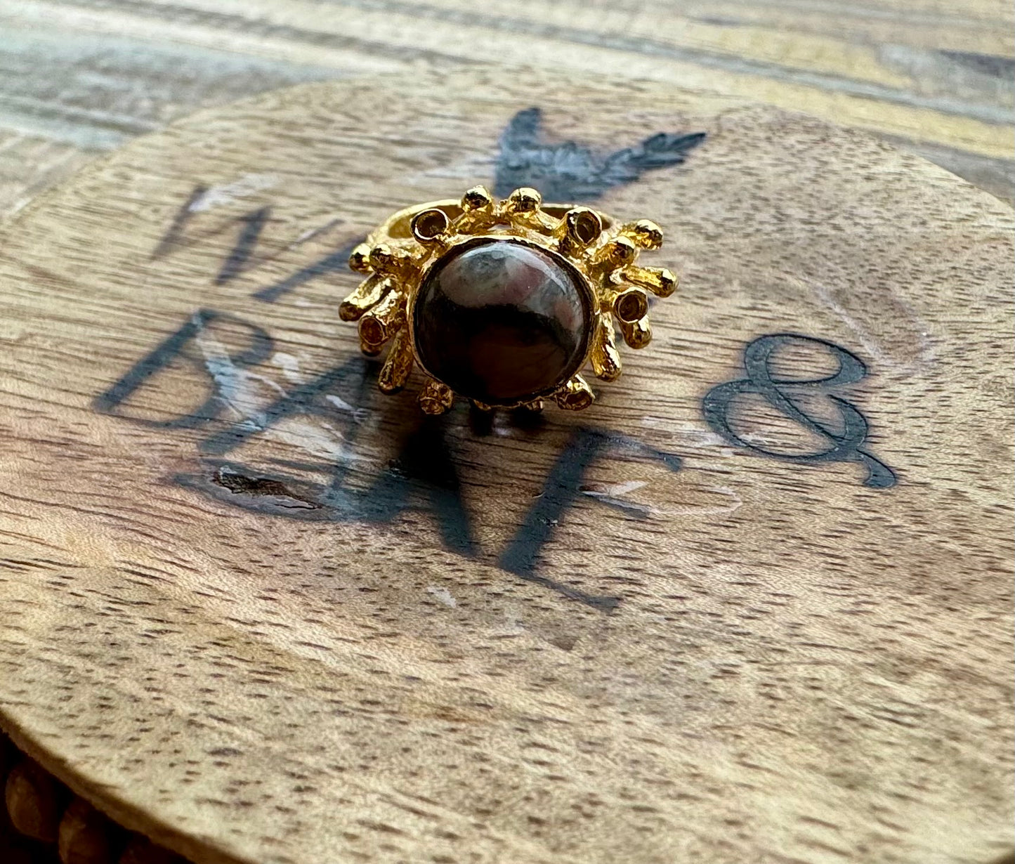 Anillo ajustable dorado
