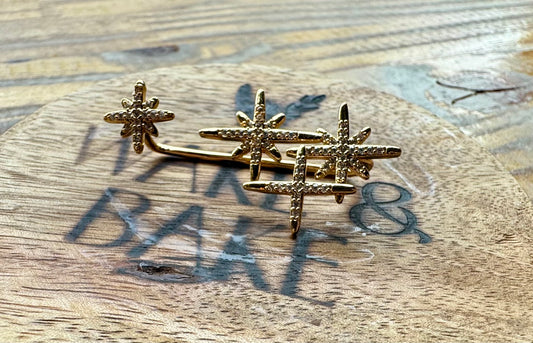 Ear cuff estrellas