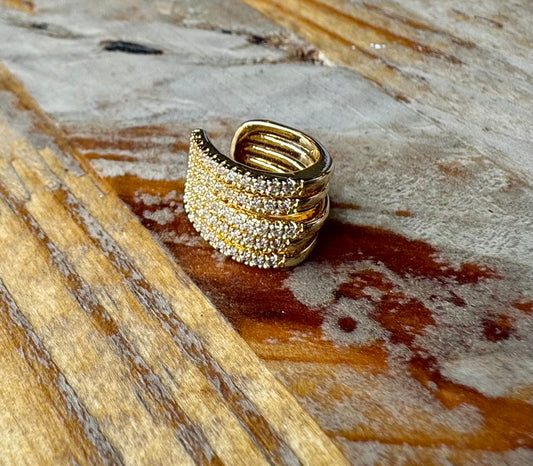 Ear cuff con zirconias